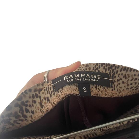 Rampage Y2k Women's Size Small Mob Wives Cheetah Print Tiered Chiffon Skirt - Picture 6 of 8